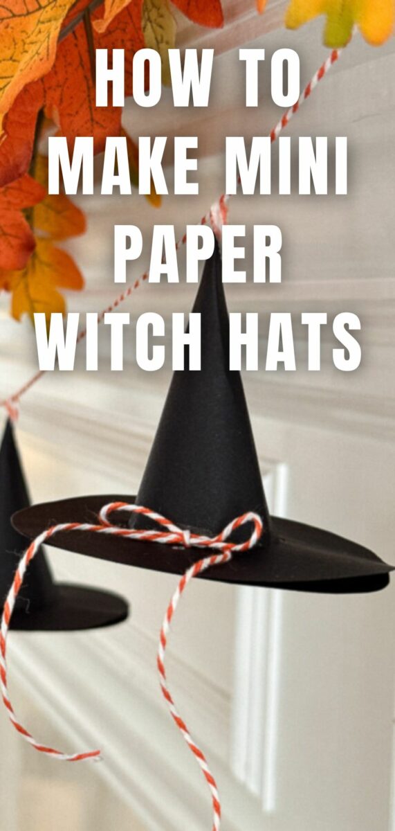 How to make mini paper witch hats