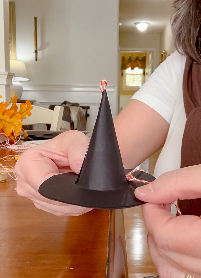 Mini paper witch hat