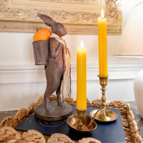 HOW TO MAKE ROLLED BEESWAX CANDLES