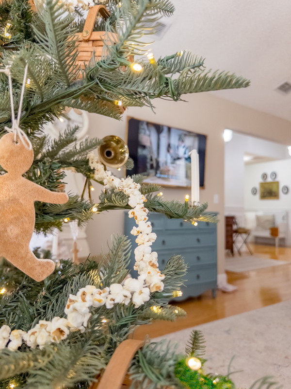 Little House on the Prairie Christmas movie playing on tv.