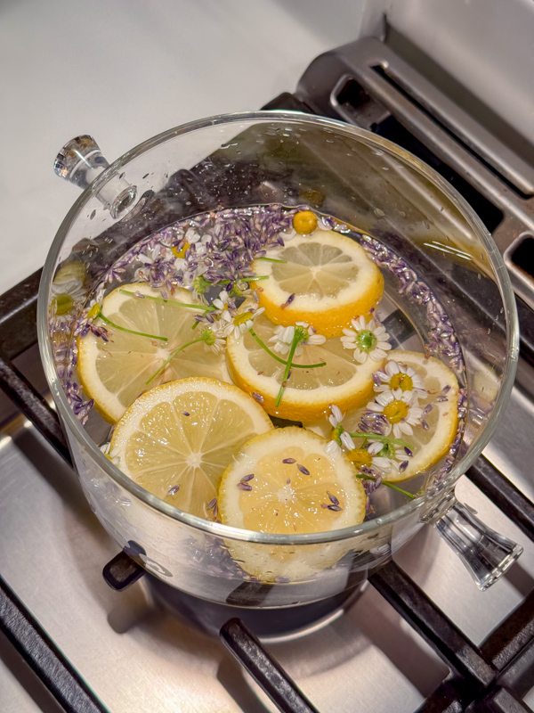 Lemon, lavender, chamomile simmer pot