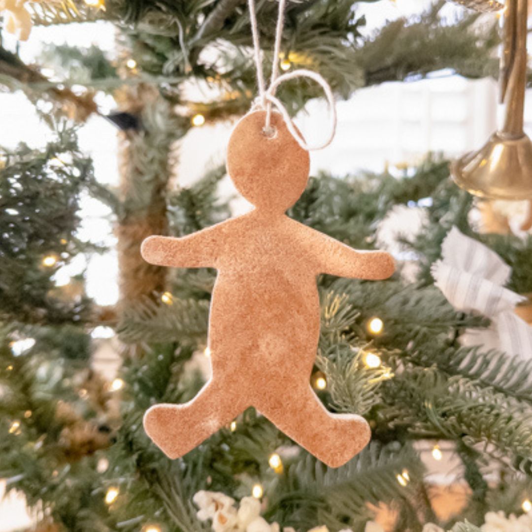 How to Make Air Dry Clay Gingerbread Ornaments