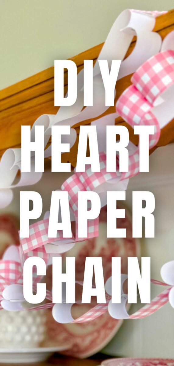 DIY heart paper chain
