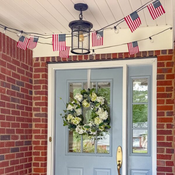 DIY AMERICAN FLAG STRING LIGHT GARLAND
