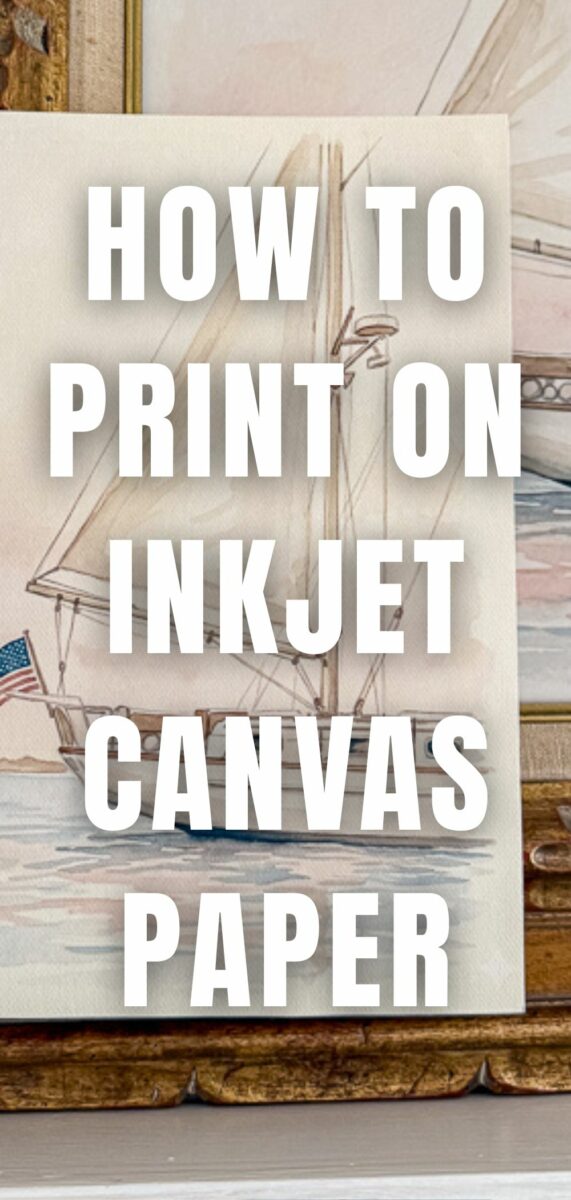 How to print on inkjet canvas paper to create beautiful canvas art.