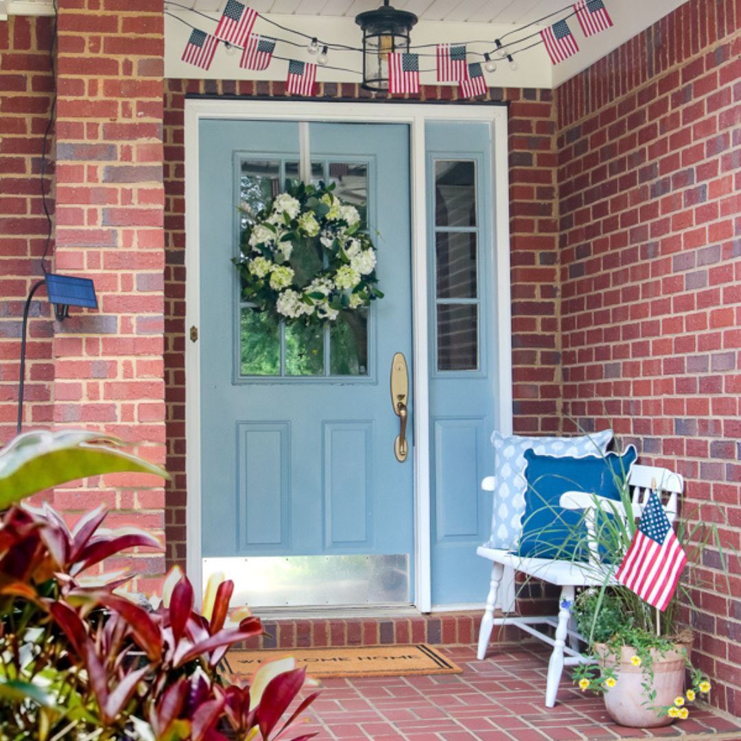 Simple Patriotic Porch Decor That Lasts All Summer