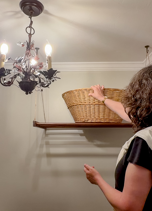 Adding vintage basket to Shiela Maid