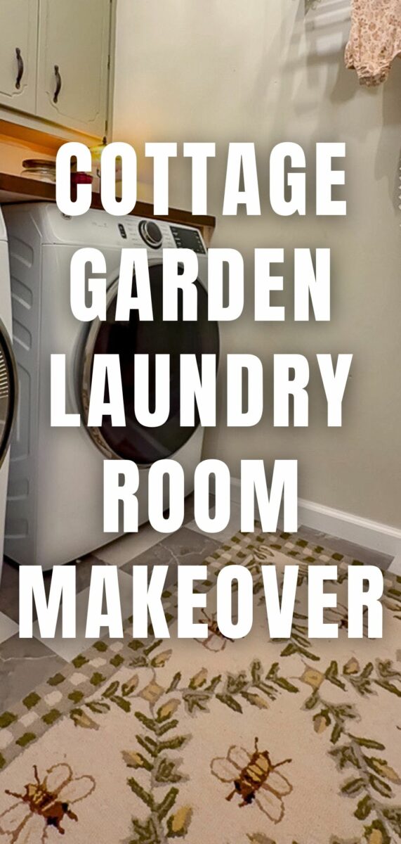 Cottage Laundry Room Makeover: Whimsical Garden Style