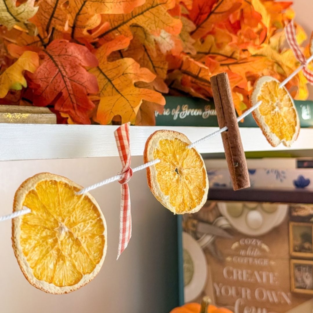 How to Make a DIY Dried Orange Garland (Plus a Window Suncatcher)
