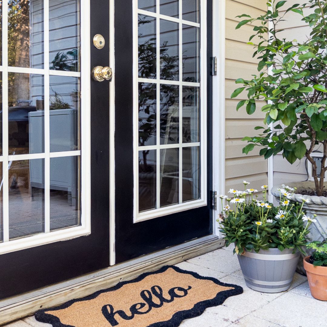 Painting Patio Doors Black With Tricorn Black (One Coat!)